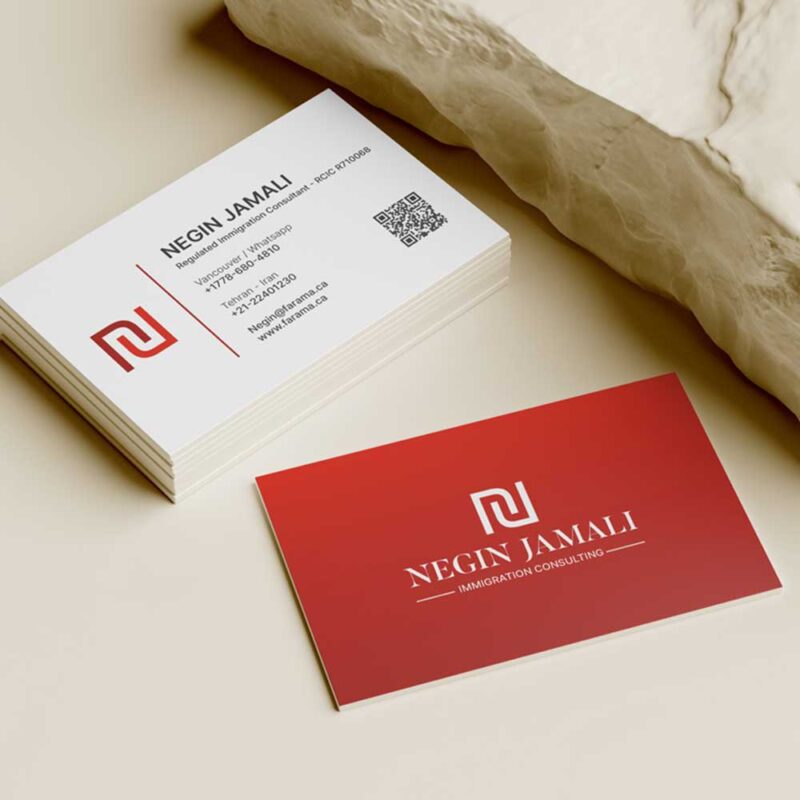 red business cards printing vancouver