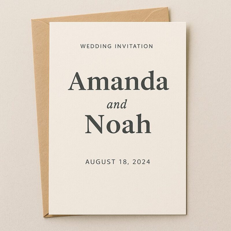 Custom Wedding Invitations